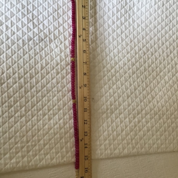 CAPUCINE DE WULF BERRY SINGLE STRAND NECKLACE PINK NWT - Picture 11 of 16